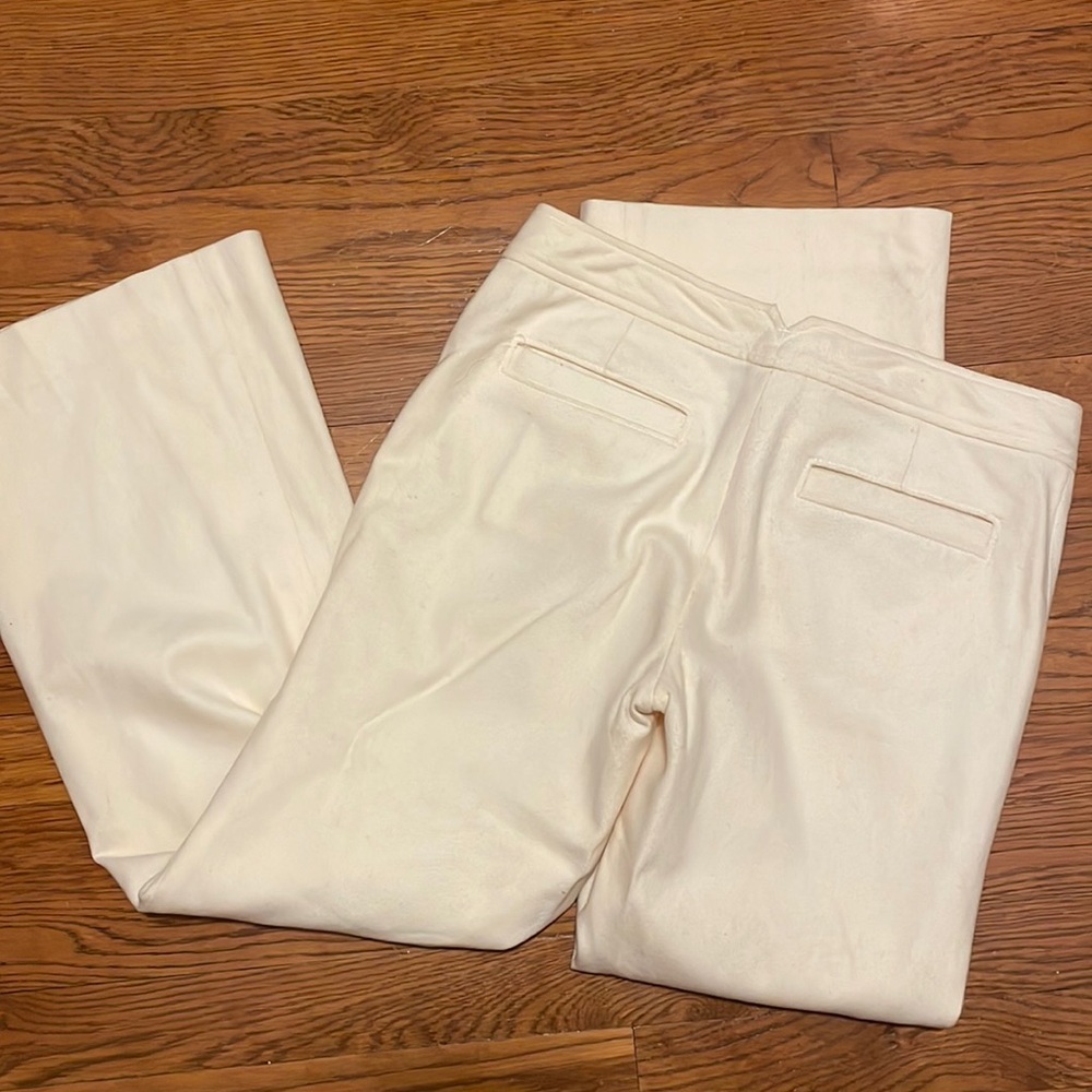 Ivory wool Harrison pants